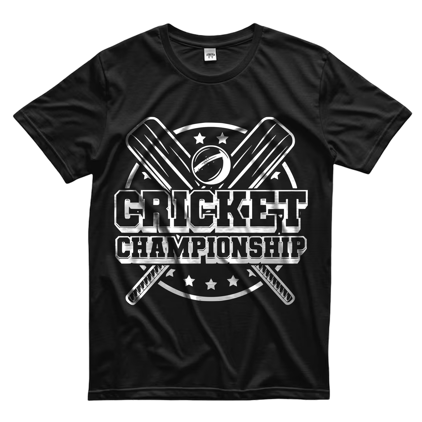 Cricket Champion | black oversized T-shirt