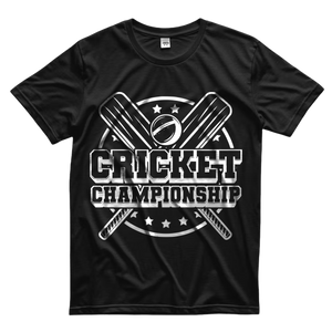 Cricket Champion | black oversized T-shirt