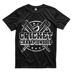 Cricket Champion | black oversized T-shirt